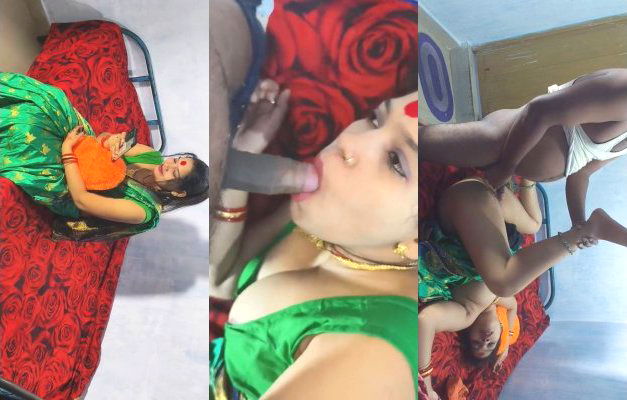Desi Shona Bhabhi Blowjob and Fucking