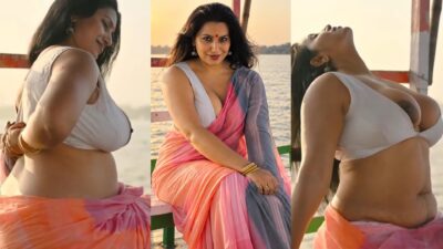 Maya’s juicy boob popped out on this boat ride